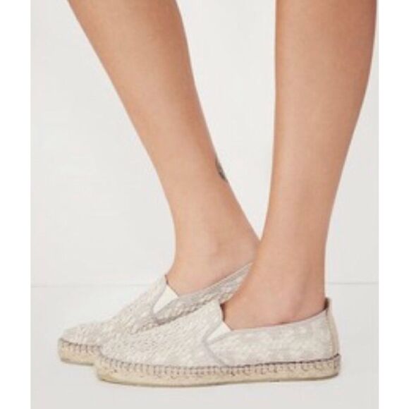 Free People Freeway Crochet Lace Espadrilles 38 - Picture 1 of 8